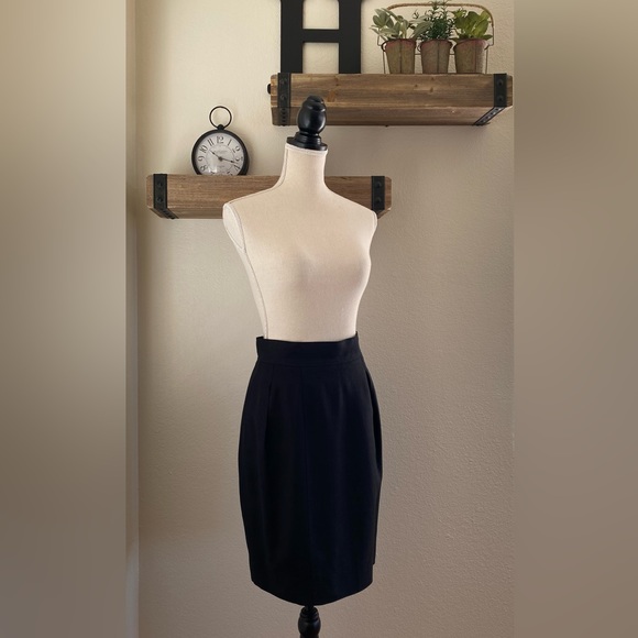 CHANEL classic wool pencil skirt - black - Picture 3 of 9